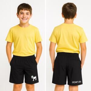 last one! NWT GOAT USA Youth Athletic Shorts Black YXL